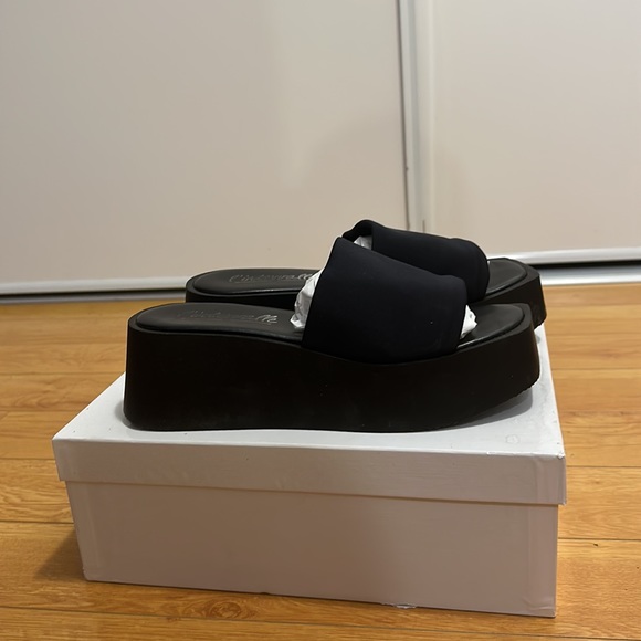 L’INTERVALLE Mazzini Black Lycra sandal - Picture 4 of 4